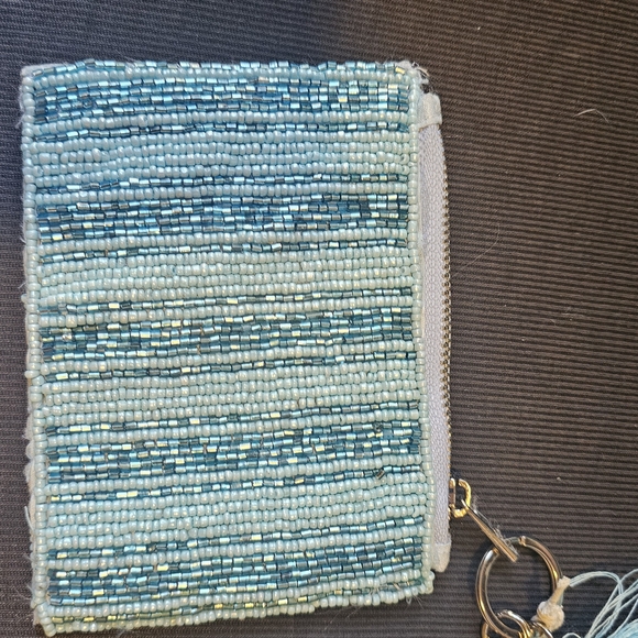 NWT, Viral Beaded Swimmer Design Shoulder Bag & Matching Coin Purse. - Picture 9 of 9